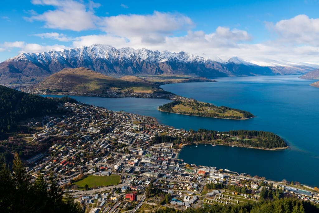 Queenstown, New Zealand From Above