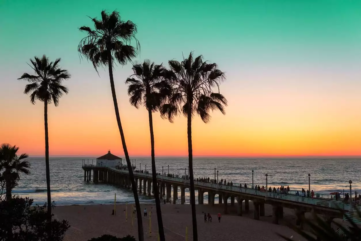 Vakantiestekken in Zuid-Californië - De vroege luchtroute